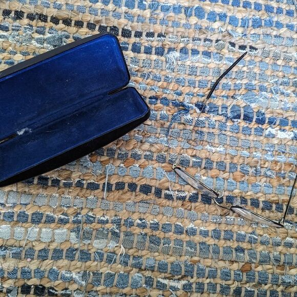 Readers With Case Men's Rectangle Wire & Metal GrandpaCore Retro Old Timey - Picture 4 of 7